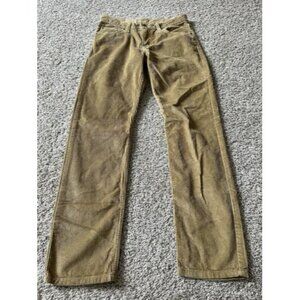 Levis Womens Mid-Rise Boot Cut Chourday pants Size 28x30 Flat Front Pocket Brown